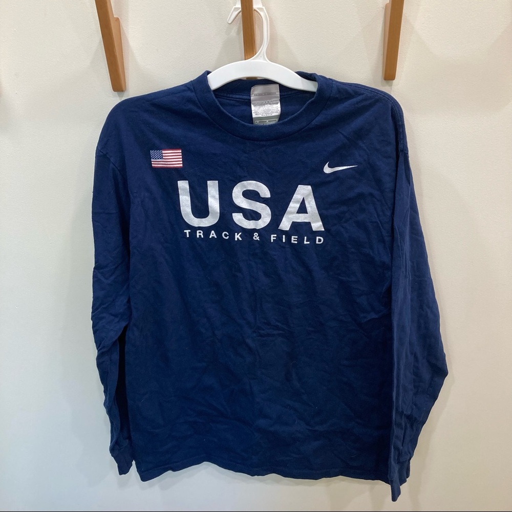 Nike Team USATF Cotton Long Sleeve, men’s medium